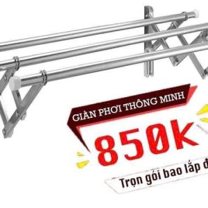 Giàn phơi xếp tường inox HP01